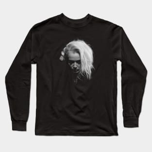 Poppy Concrete Portrait 2 Long Sleeve T-Shirt